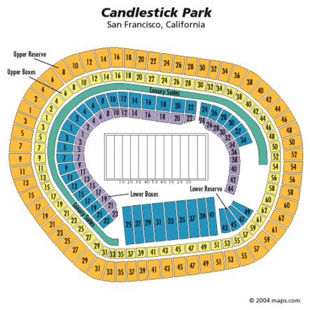 San Francisco 49ers Seating Chart